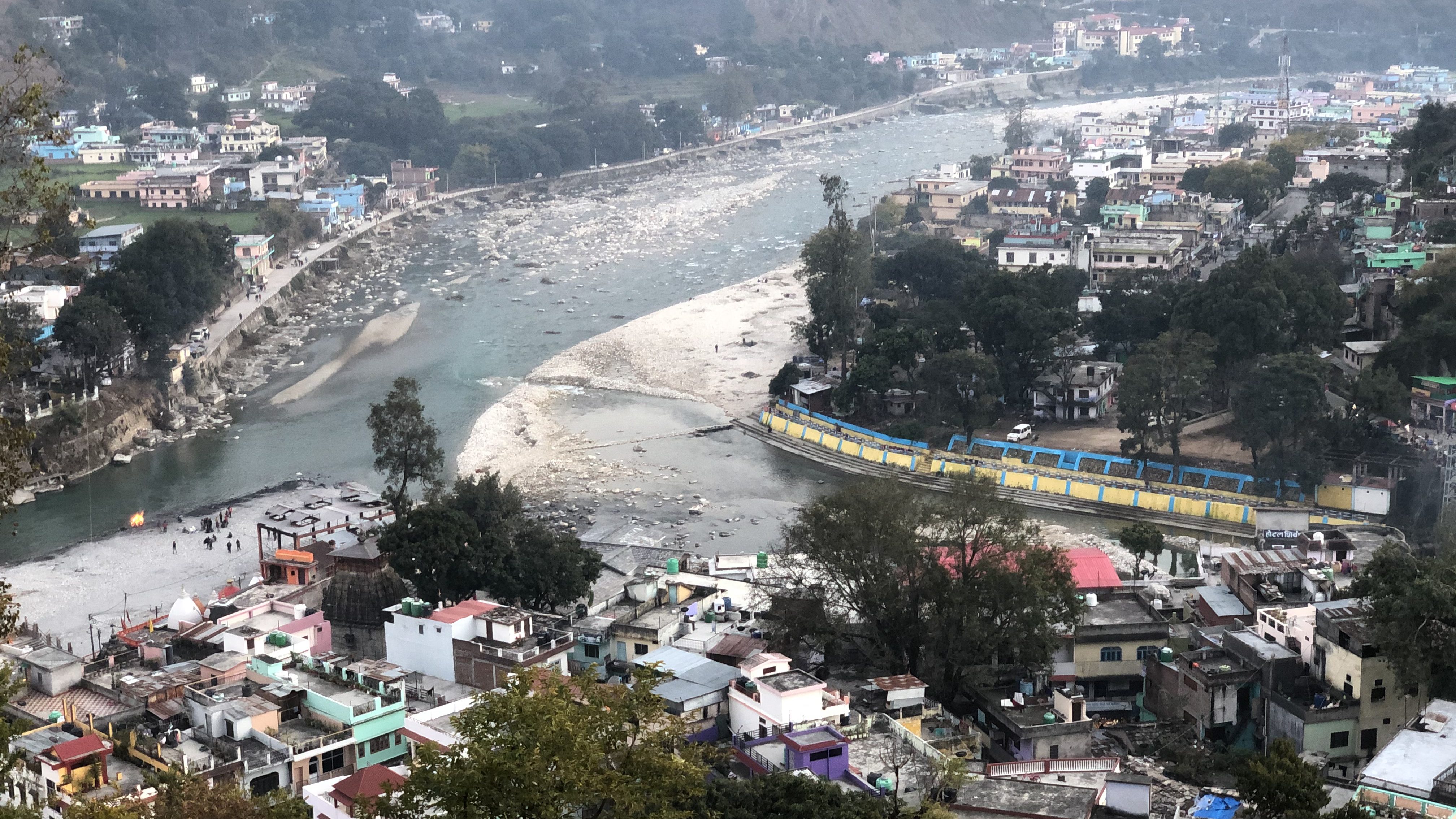 Sangam - the confluence point of the Saryu and Gomti rivers at Bageshwar