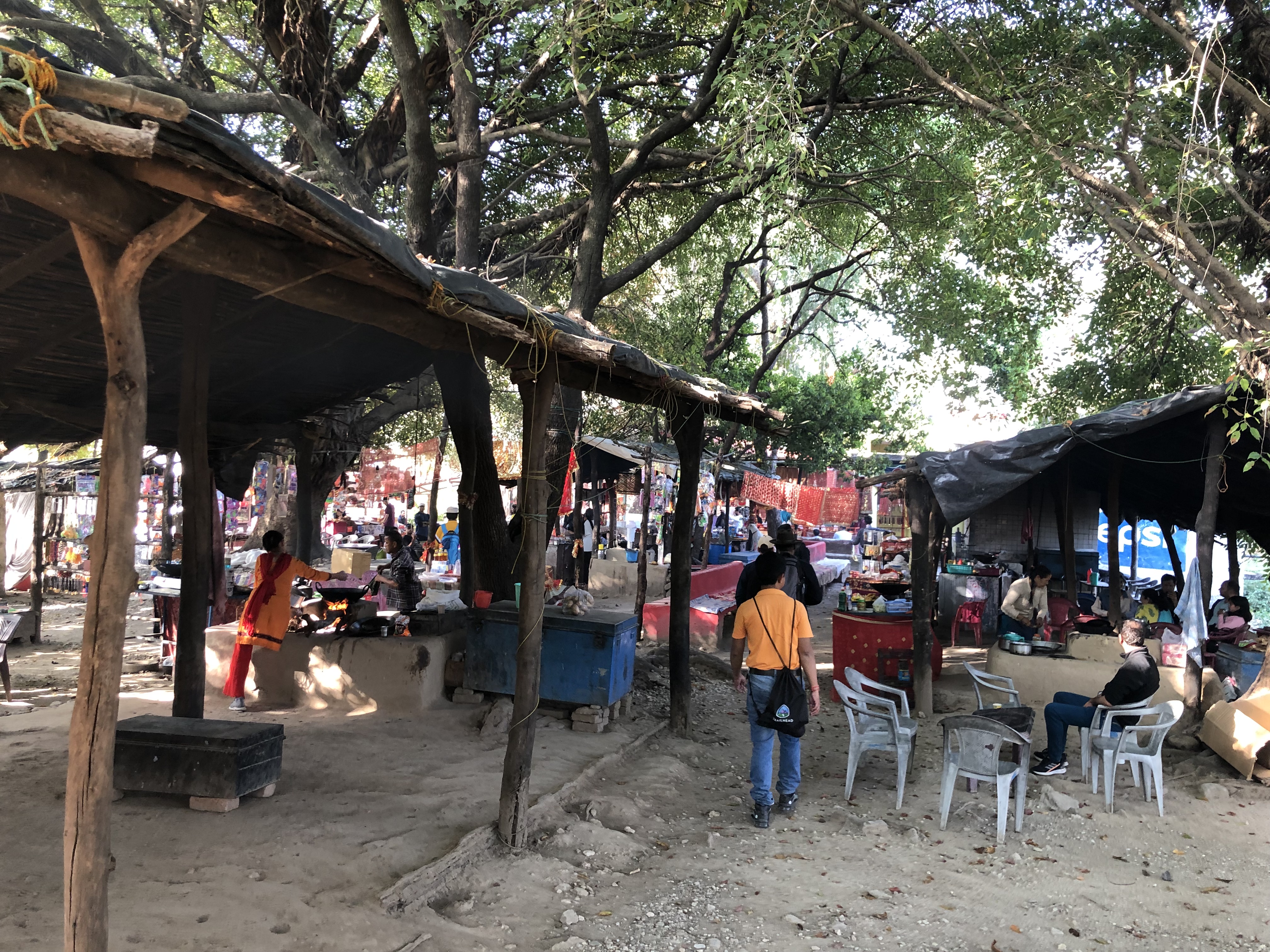 Small market around the Santala Devi Temple premises