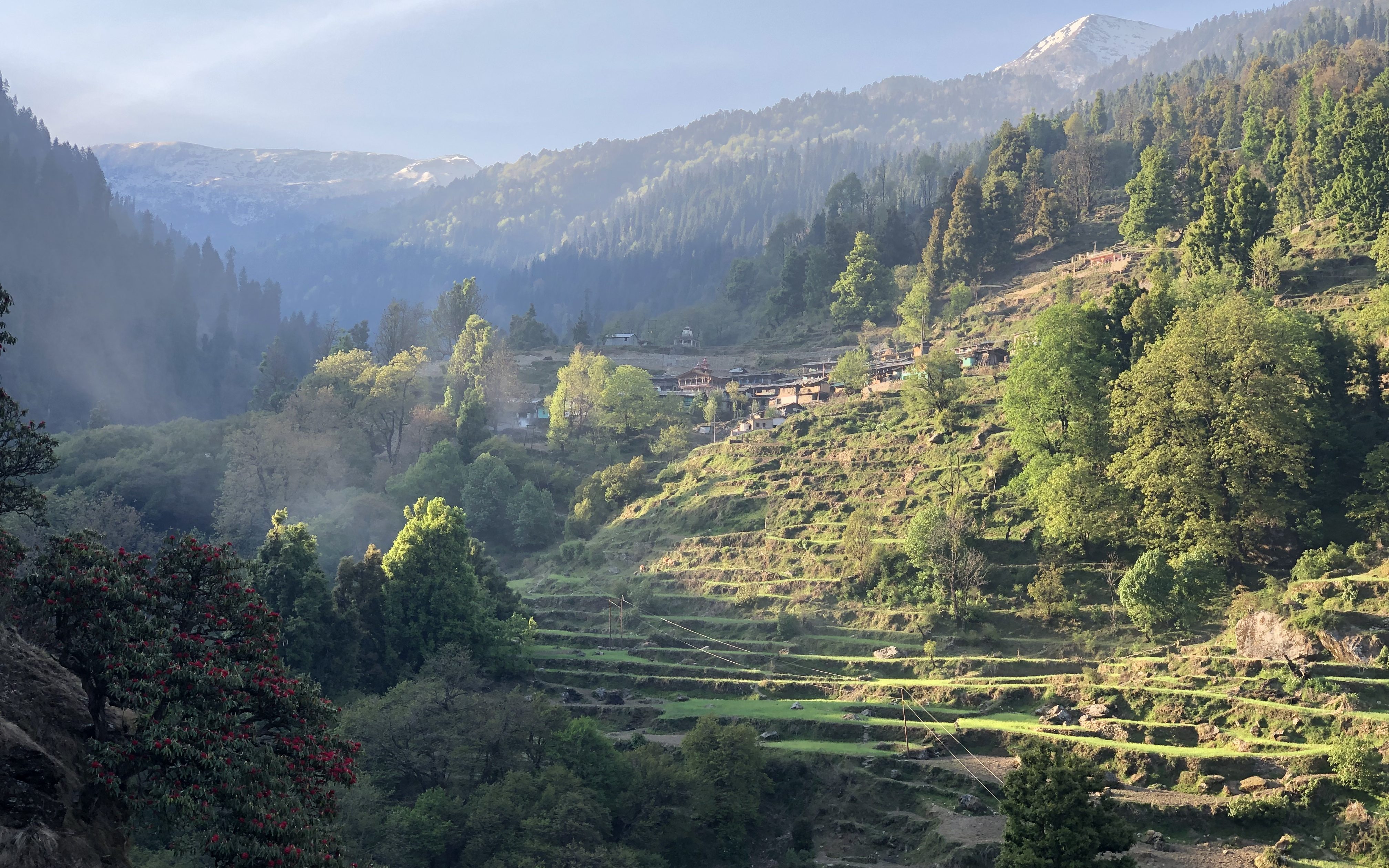 Views enroute Kandola Village (onwards to Gulabi Kantha Peak)