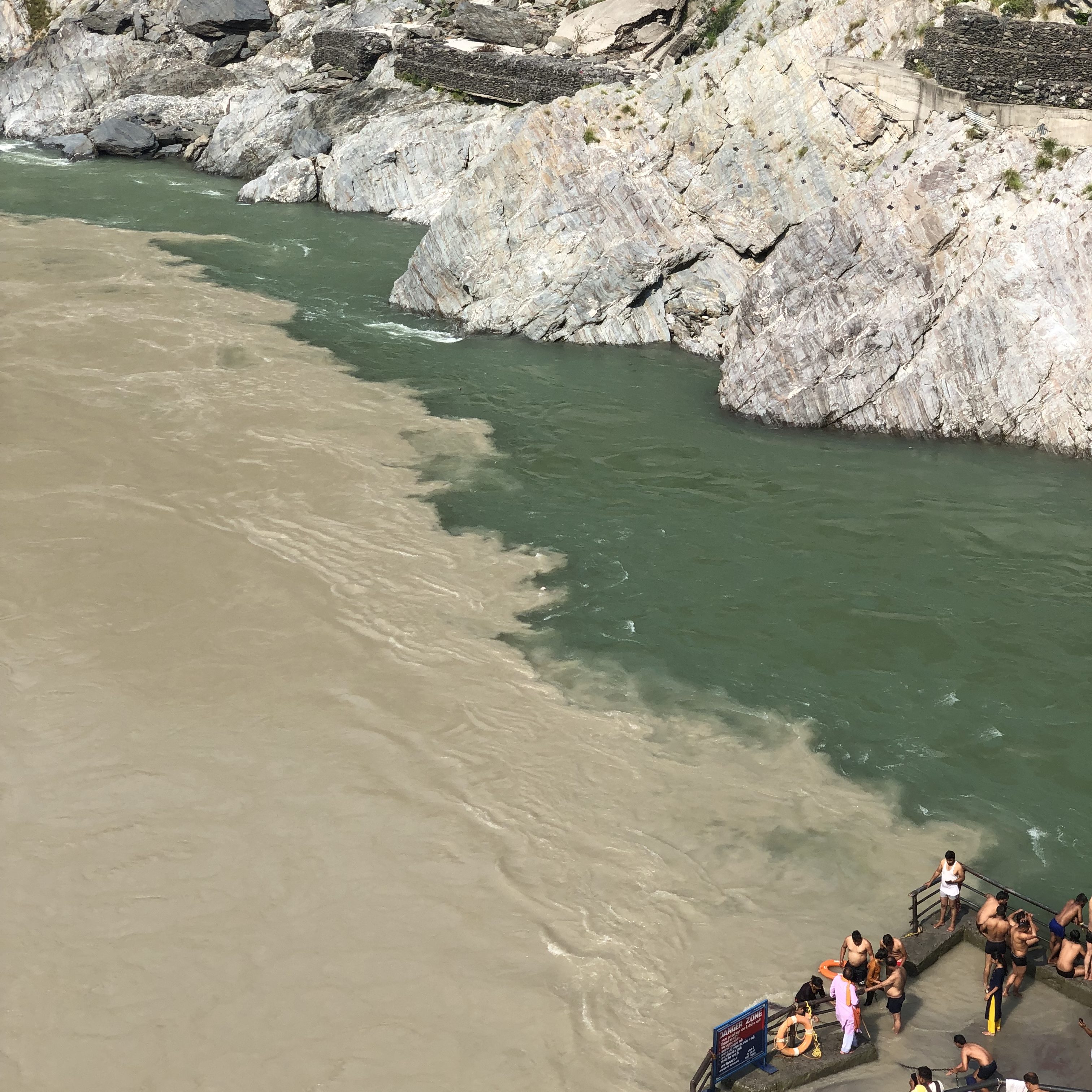 Devprayag, confluence of the Bhagirathi and Alaknanda rivers