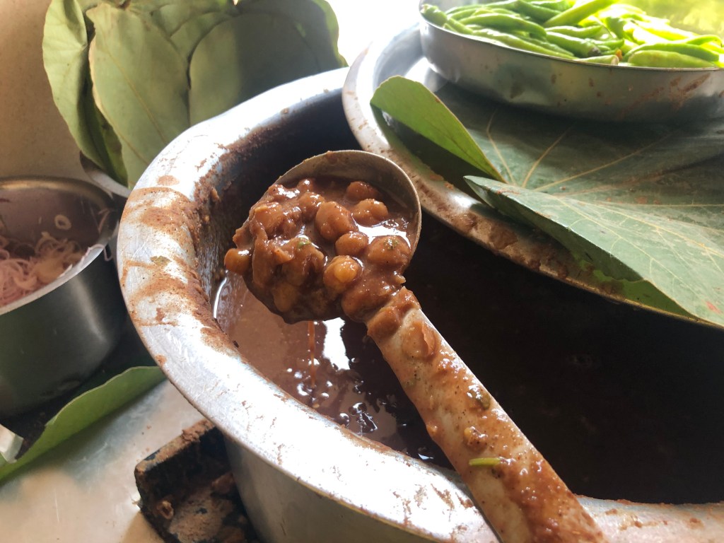 Pindi Chole that is served with Katlambe at Sethi's Food Corner (Dehradun)