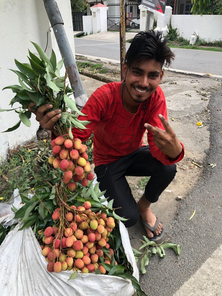 Happy face of a Litchi Vendor at Mohini Road, Dalanwala, Dehradun