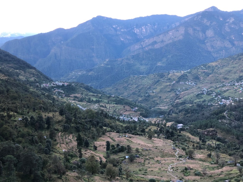 View of Sagar Village , enroute Rudranath. District Chamoli, Uttarakhand