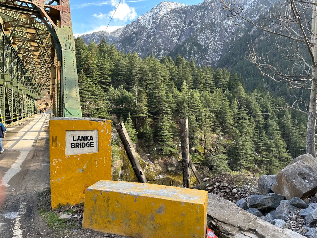 Lanka bridge over the Jadh Ganga river, District Uttarkashi, Uttarakhand