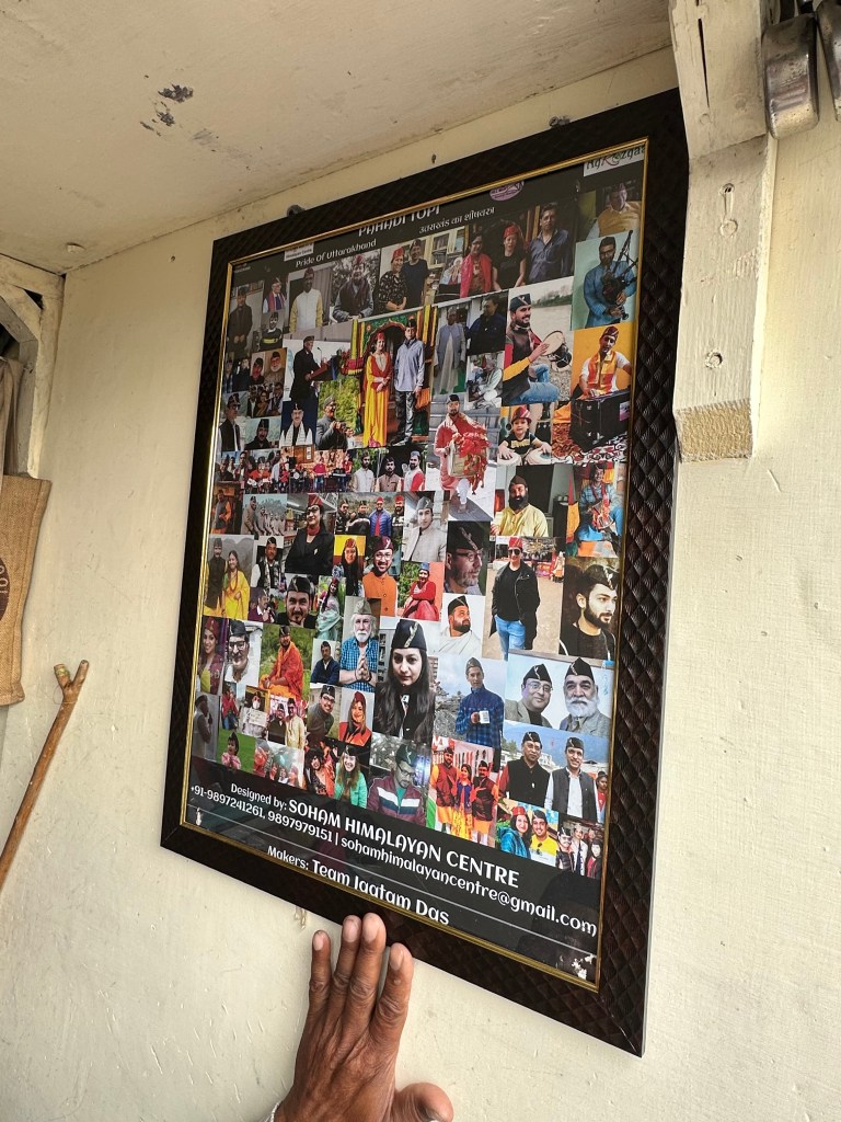 Jagtam Das, the maker of the iconic Garhwali Topi. He runs a petite Tailor Shop at Landour in Mussoorie. 