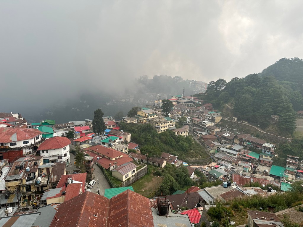 View of Landour Bazar , Mussoorie, District Dehradun, Uttarakhand