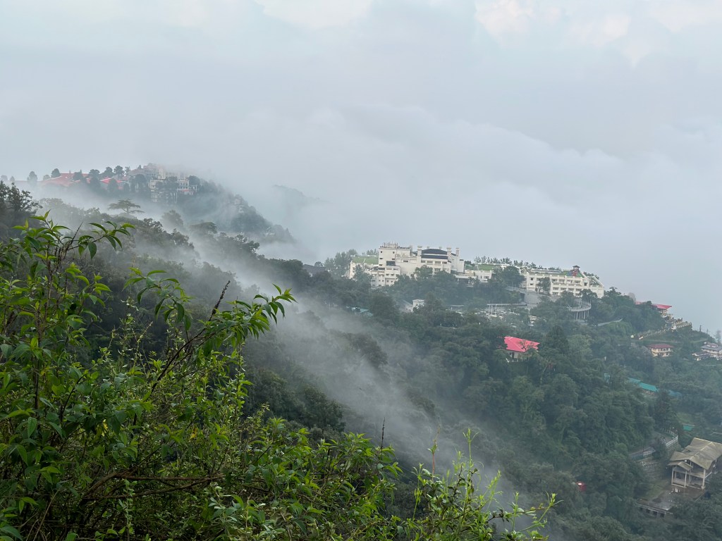 Barlowganj town during the monsoons. District Dehradun, Uttarakhand