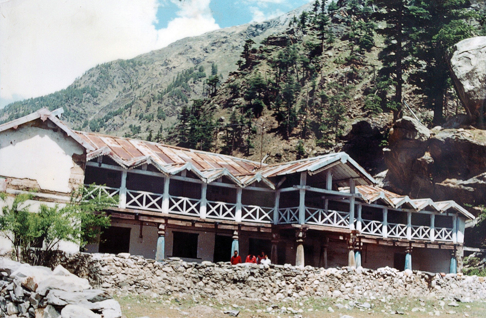 Frederick Wilson's house at Harsil. this building was destroyed in the year 1997, and now a modest Forest bungalow stands at this place. District Uttarkashi, Uttarakhand