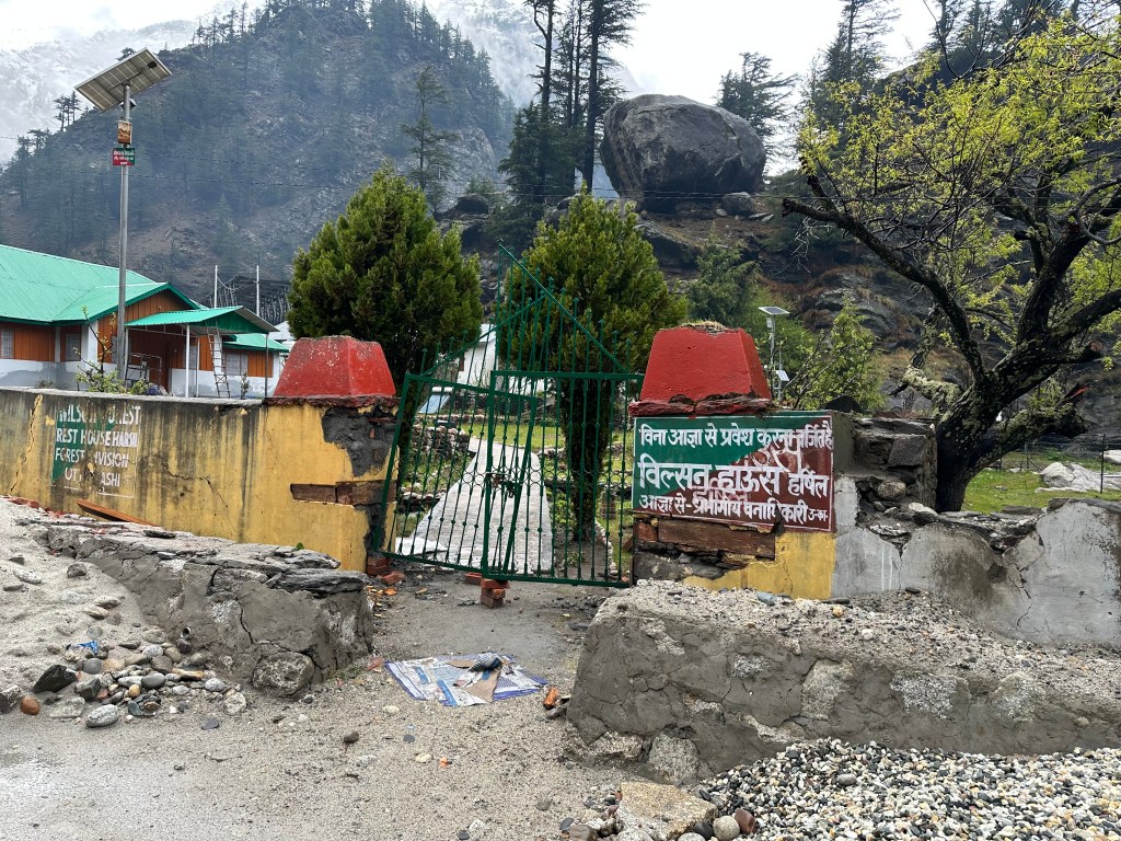 a Forest rest house where once stood the giant bunglow of Frederick Wilson. Harsil, District Uttarkashi, Uttarakhand