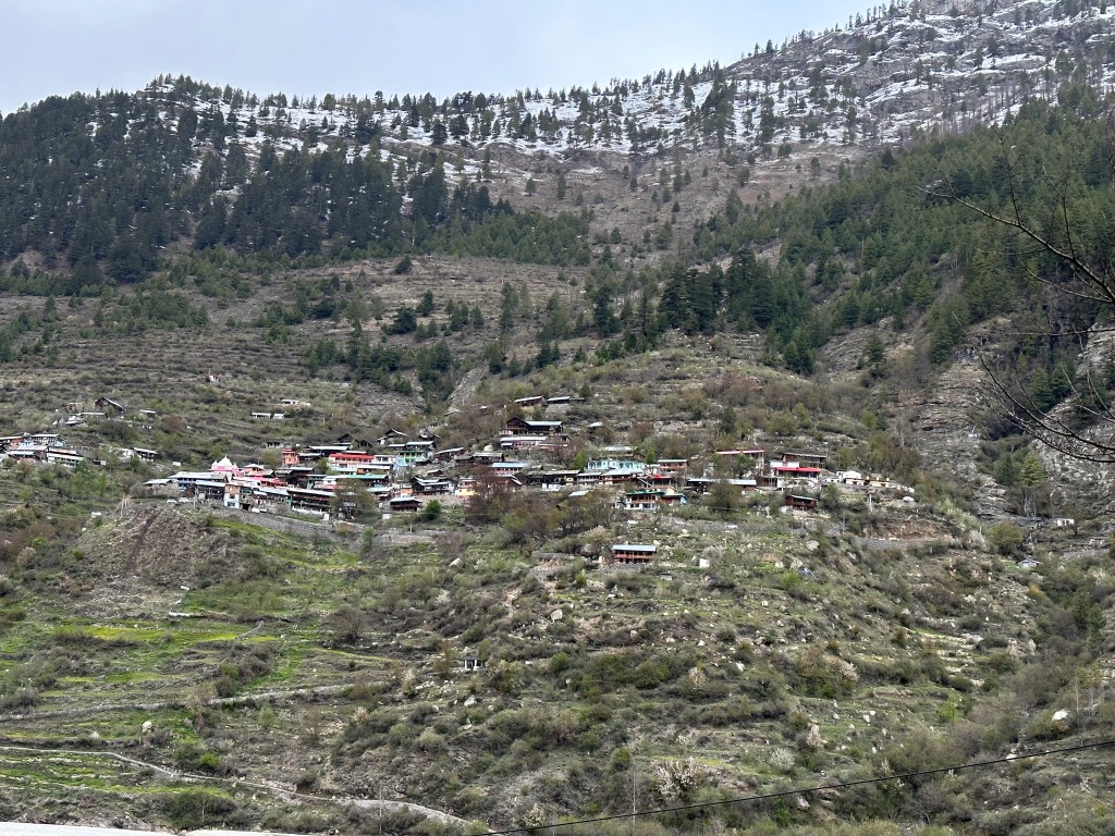 View of the Mukhba Village, District Uttarkashi, Uttarakhand.