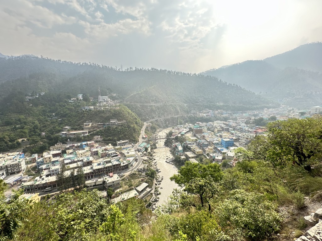 View of Ghansali town , located in district Tehri , Uttarakhand. One of the key tributaries of Ganga, the bhilagna river passes through the town. 