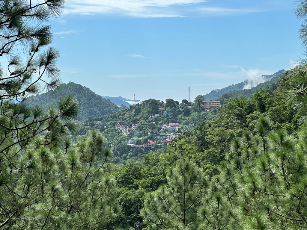 View of Jeolikote town. Nainital is roughly 16 kms from here. 
