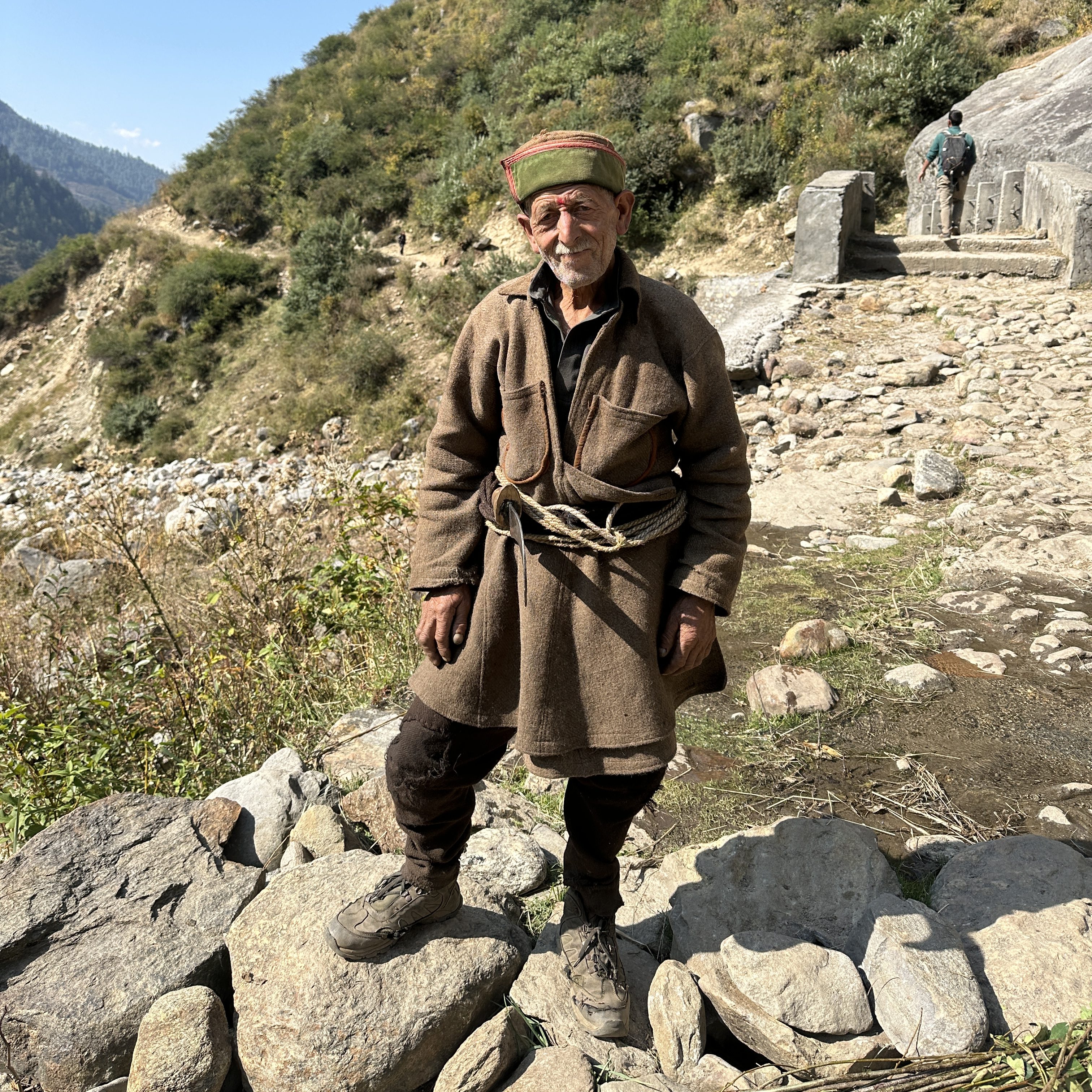 resident of the Har Ki Doon valley. in their traditional attire. Har ki Doon trek is located in district Uttarkashi, Uttarakhand. #treksinUttarakhand